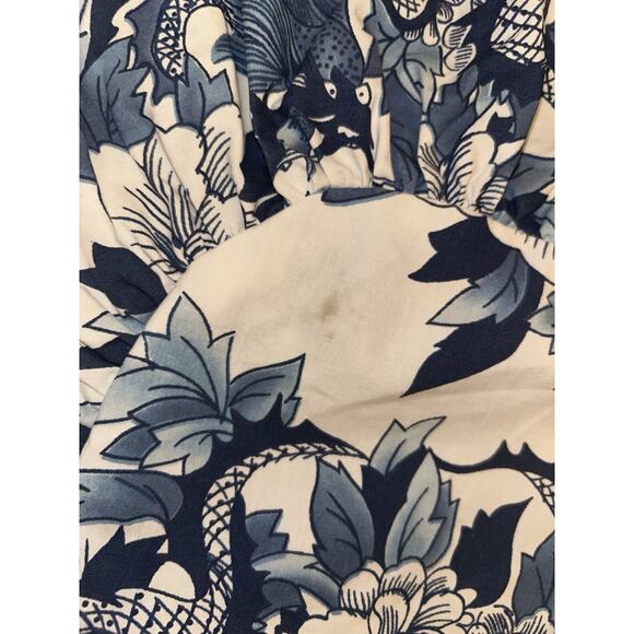 Ralph Lauren Nanking Porcelain Dragon Blue/White Ruffled Standard‎ Sham - Picture 7 of 7